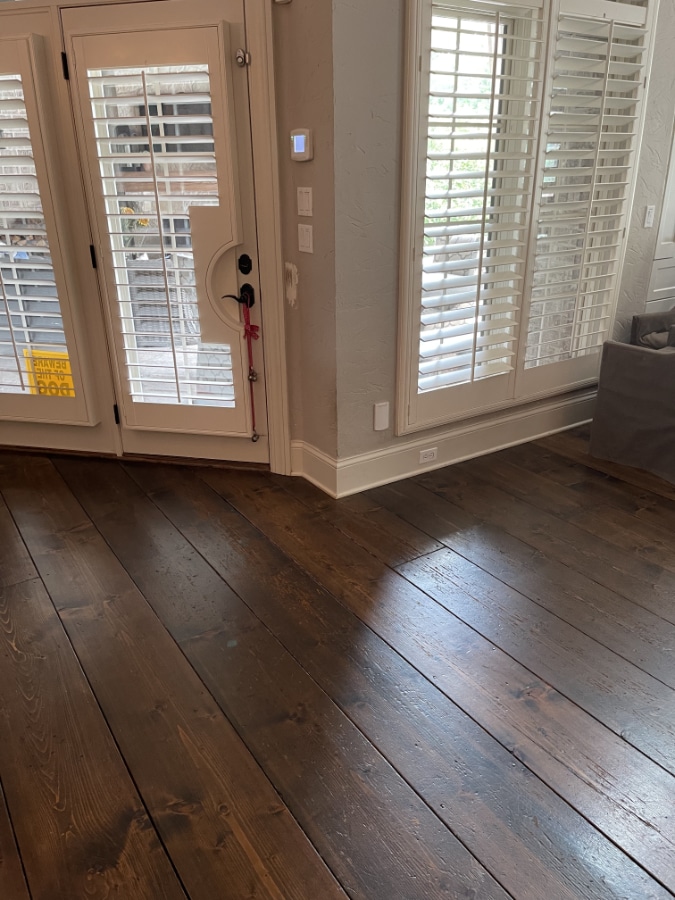 Pronger residence hardwood floor after recoating by ReCoat Revolution