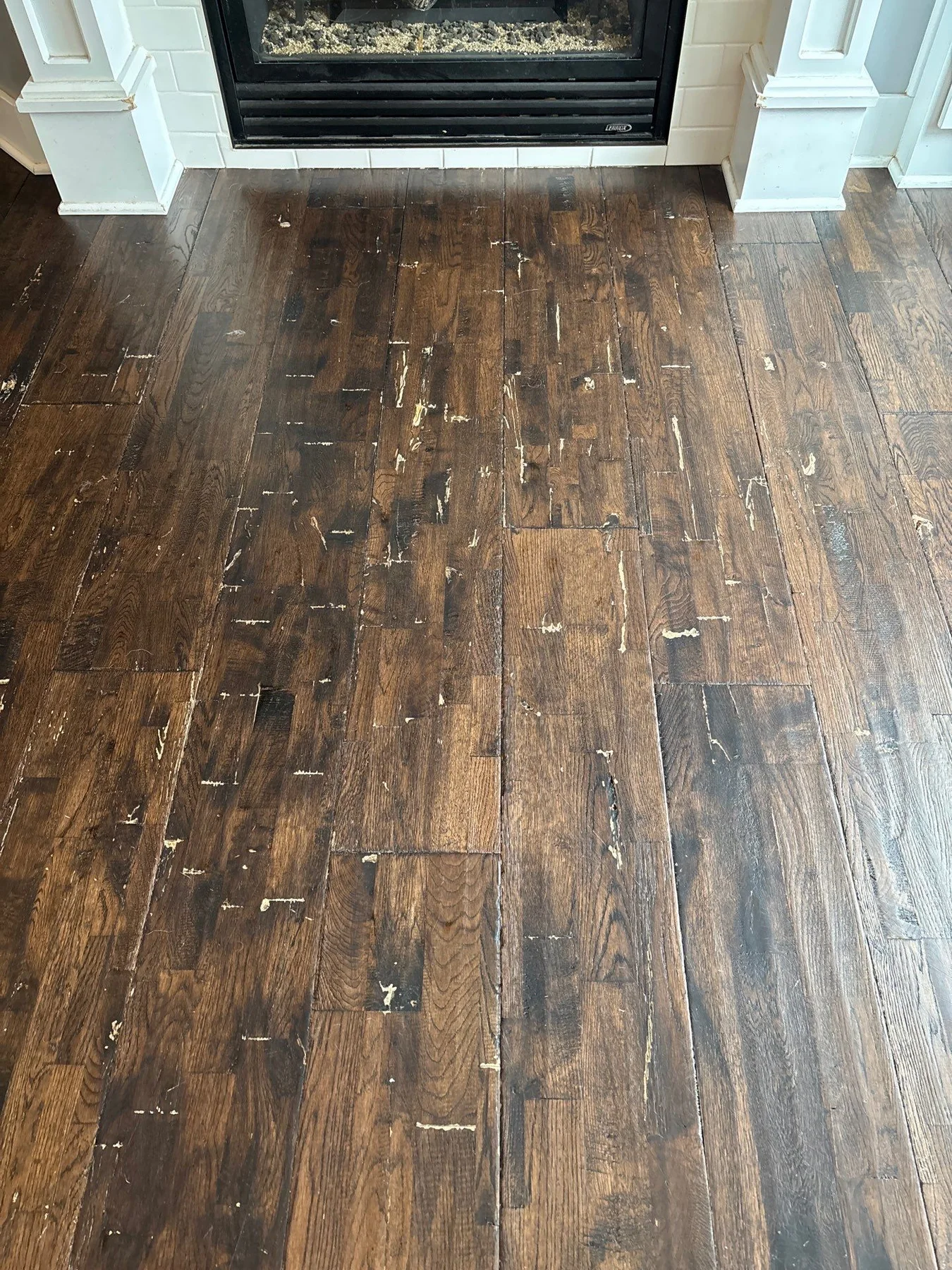 North Des Moines: Hearth – before refinishing