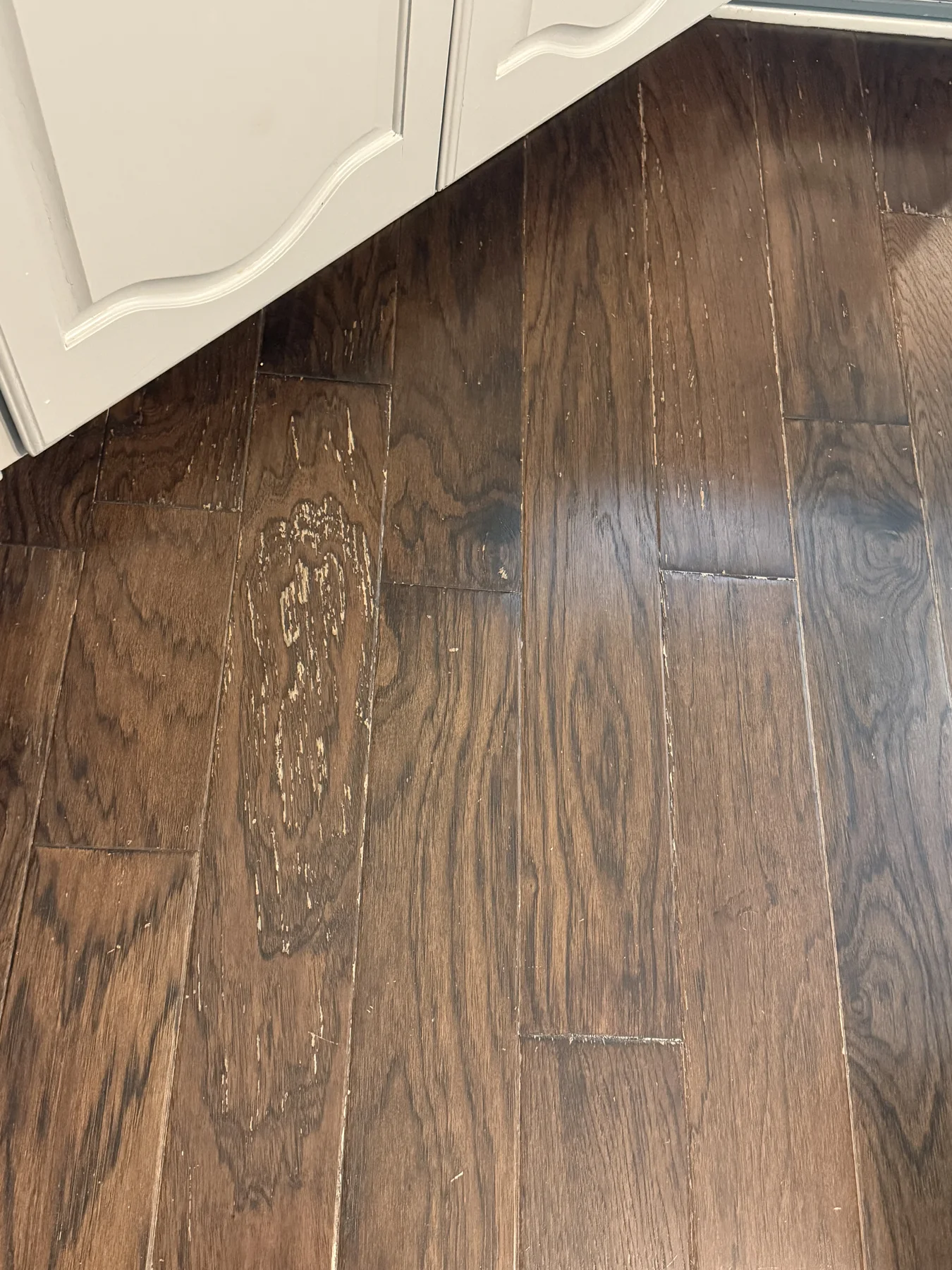 North DFW: Engineered Wood Trophy Club – before refinishing