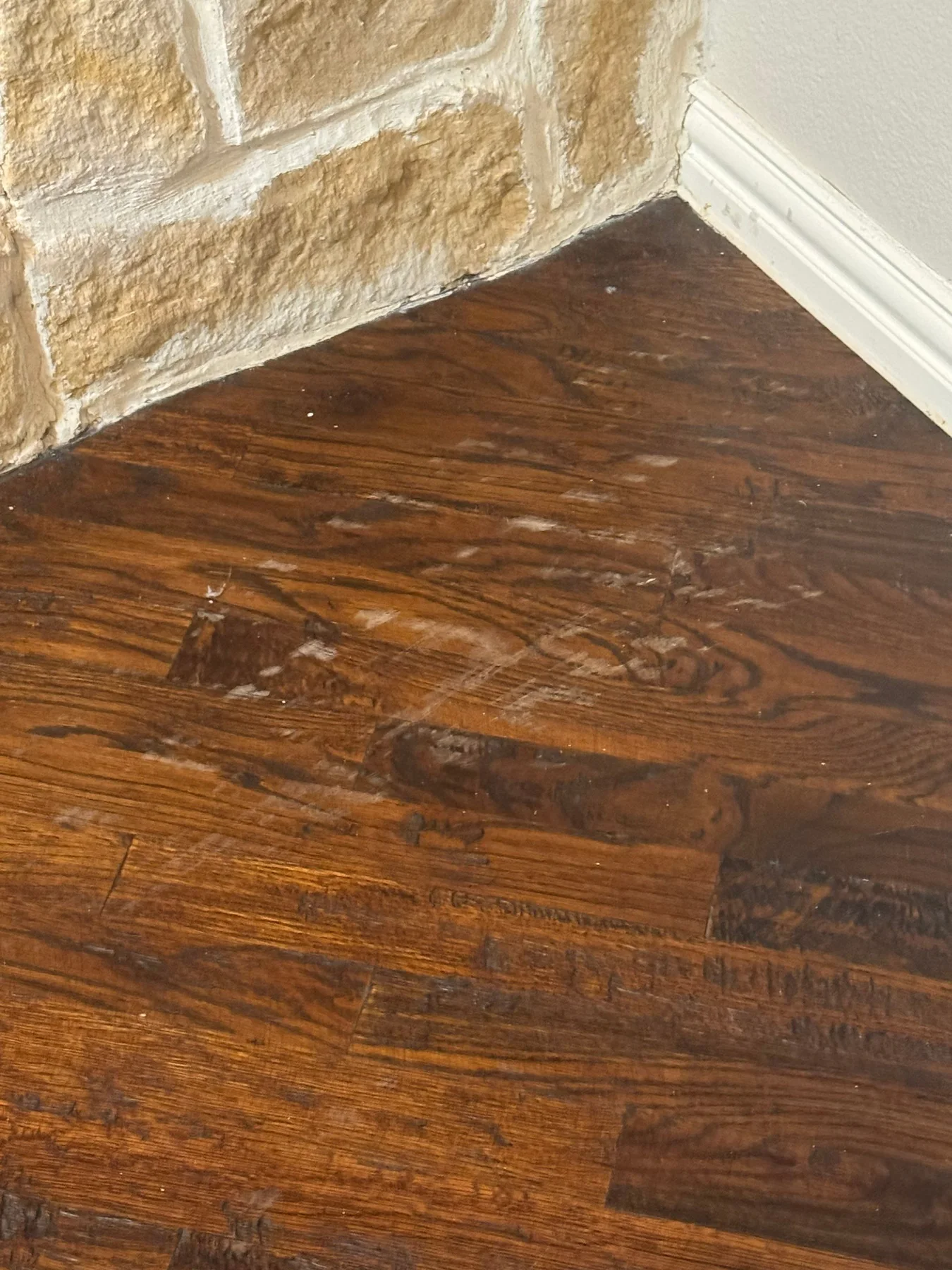 North DFW: Hand Scraped – before refinishing