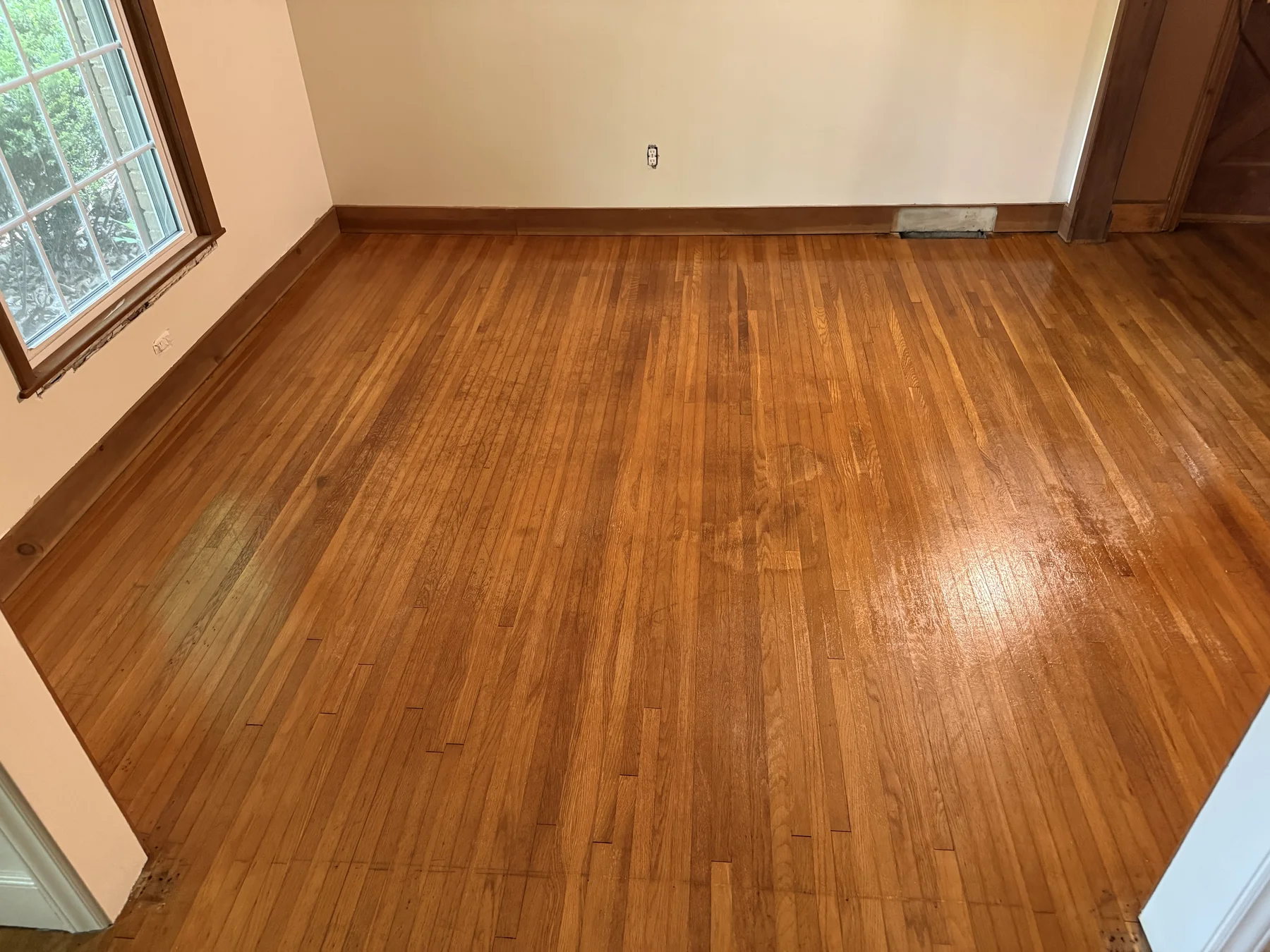 South Charlotte: Dining Room – after ReCoat Revolution refinishing