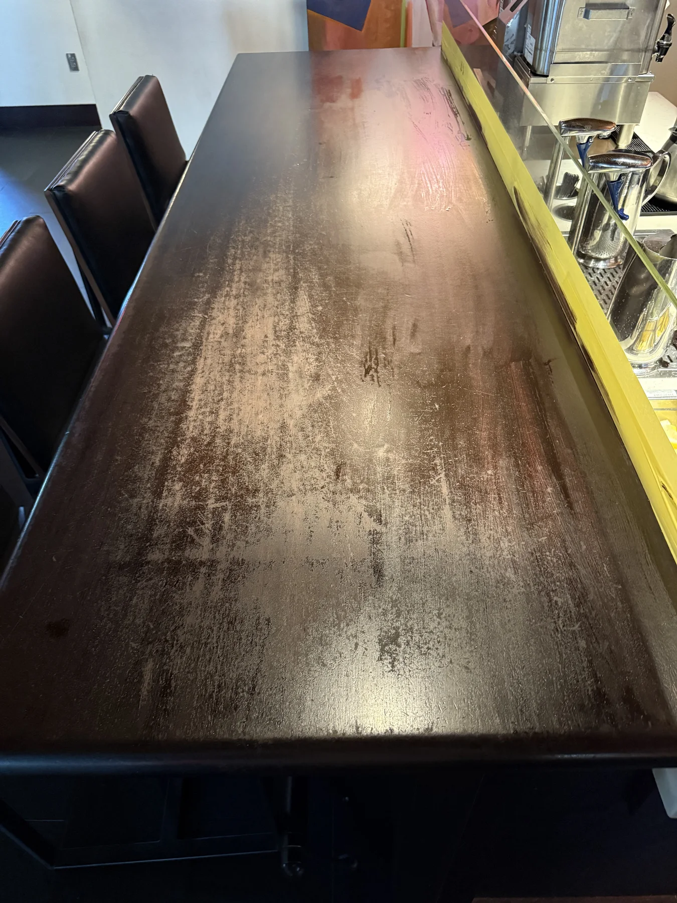 South Charlotte: Bar Top – before refinishing