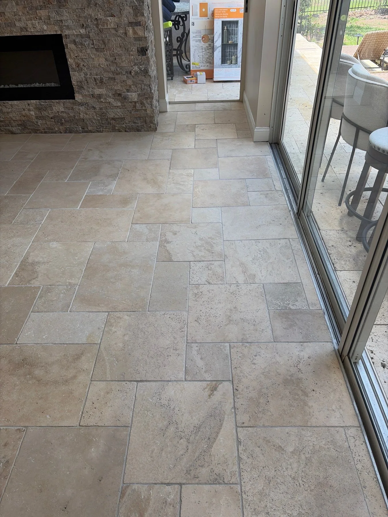Tampa: Hearth Room – after ReCoat Revolution refinishing