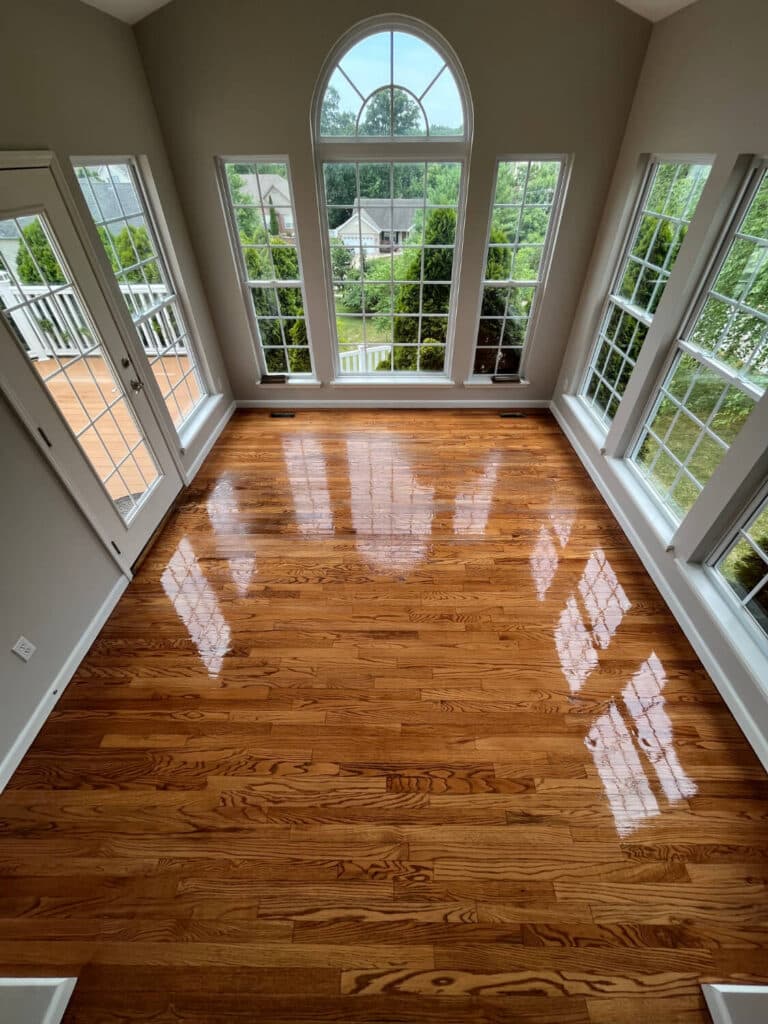 Hardwood floor by ReCoat Revolution — Klingenberg Residence