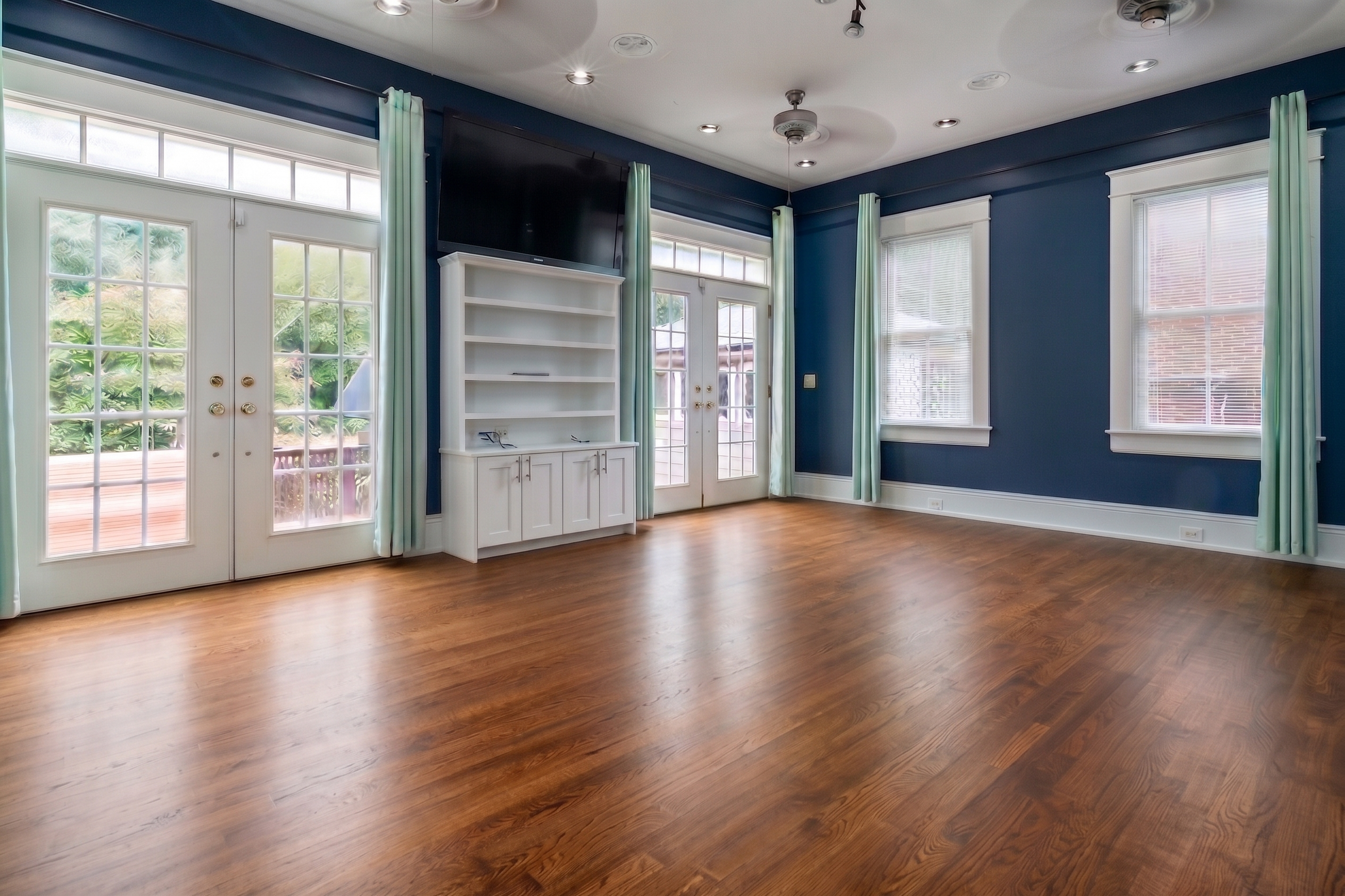 Satin low-shine floor finish sample from ReCoat Revolution.