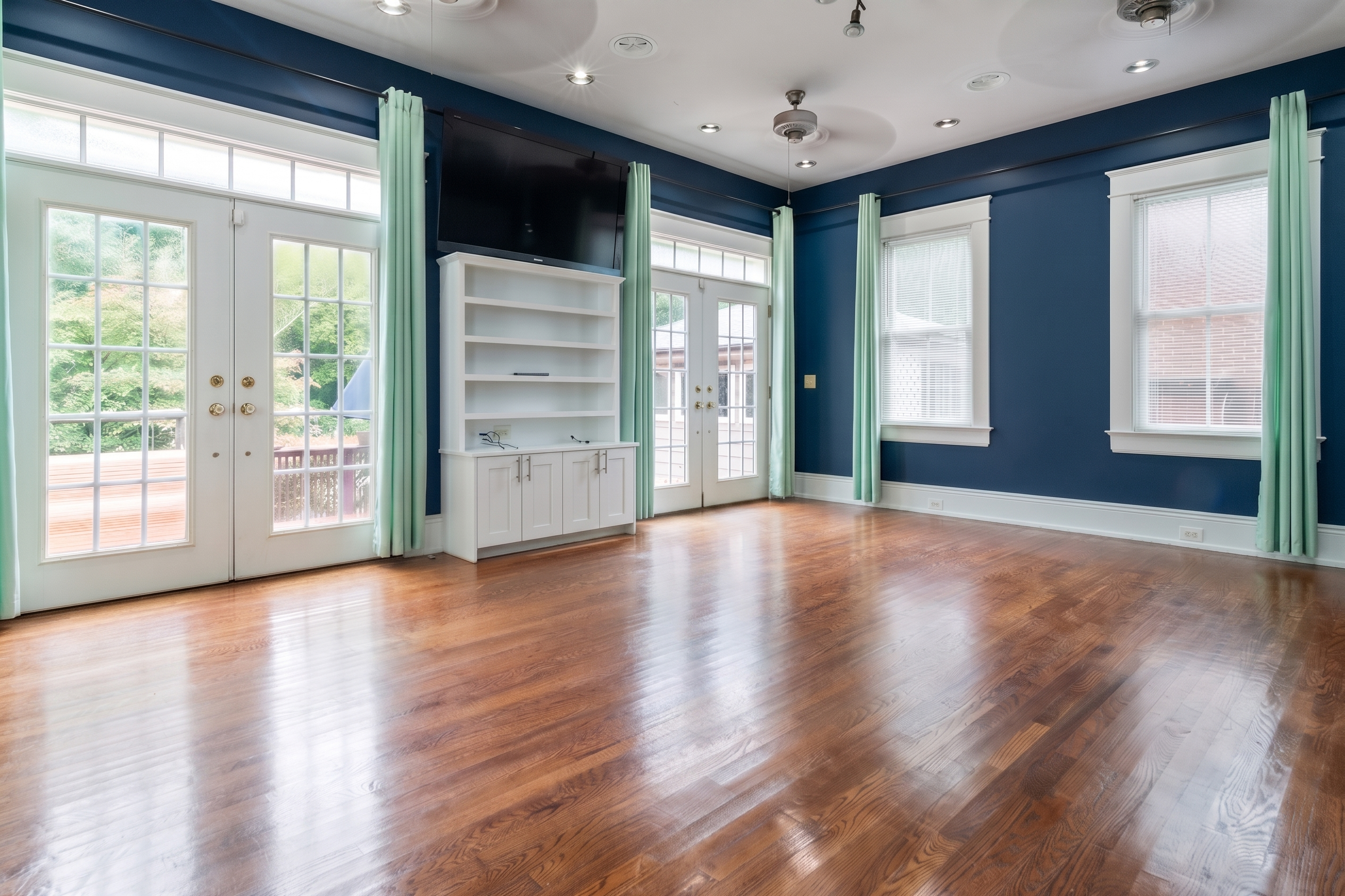 Semi-gloss medium-shine floor finish sample from ReCoat Revolution.
